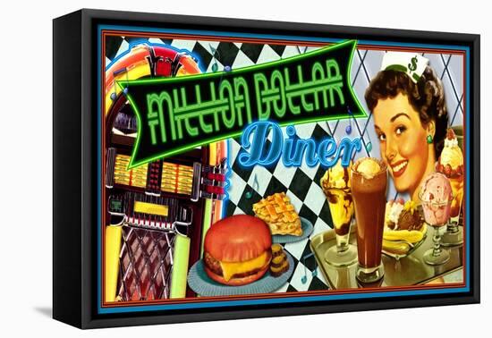 Million Dollar Diner-Kate Ward Thacker-Framed Stretched Canvas