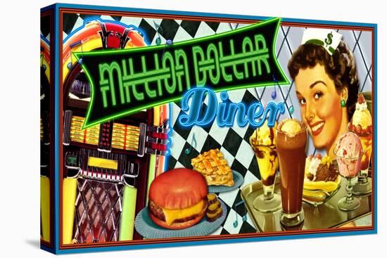 Million Dollar Diner-Kate Ward Thacker-Stretched Canvas