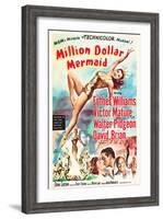 Million Dollar Mermaid, Esther Williams, Victor Mature, David Brian, 1952-null-Framed Art Print