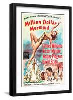 Million Dollar Mermaid, Esther Williams, Victor Mature, David Brian, 1952-null-Framed Art Print