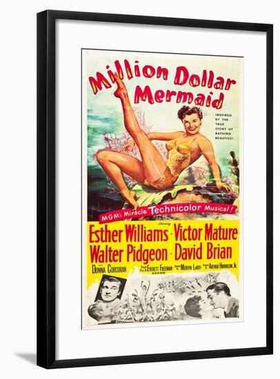 Million Dollar Mermaid-null-Framed Art Print