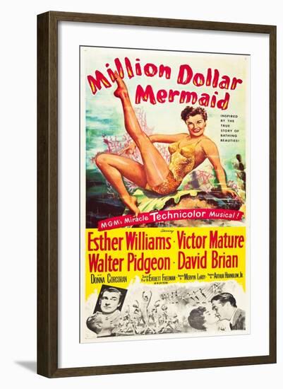 Million Dollar Mermaid-null-Framed Art Print