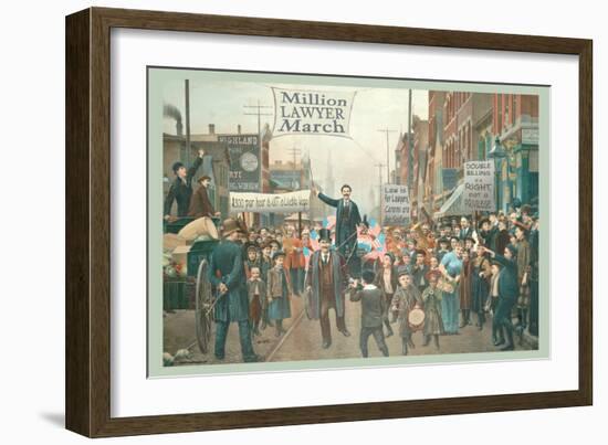 Million Lawyer March-null-Framed Art Print