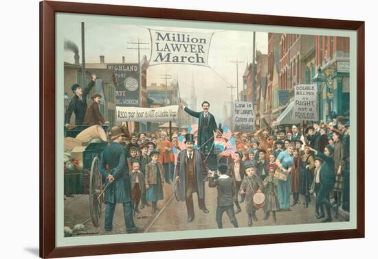 Million Lawyer March-null-Framed Art Print