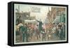 Million Lawyer March-null-Framed Stretched Canvas