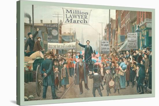 Million Lawyer March-null-Stretched Canvas