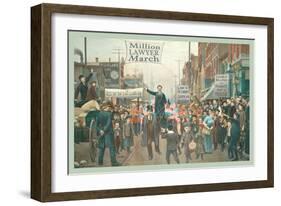 Million Lawyer March-null-Framed Art Print