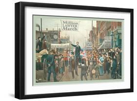Million Lawyer March-null-Framed Art Print