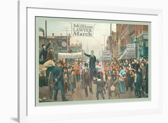 Million Lawyer March-null-Framed Art Print