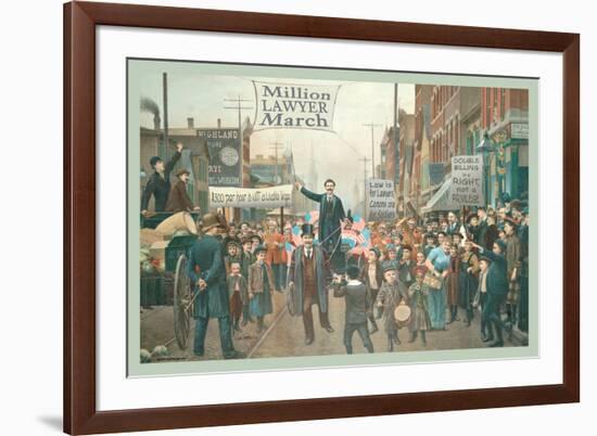 Million Lawyer March-null-Framed Art Print