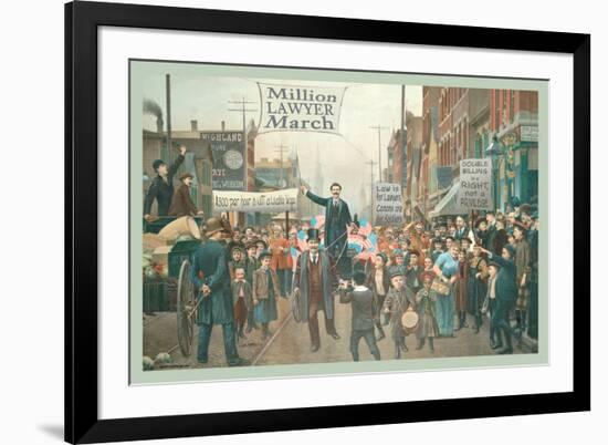 Million Lawyer March-null-Framed Art Print