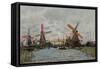 Mills, 1871-Claude Monet-Framed Stretched Canvas