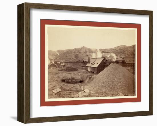 Mills and Mines, Part of the Great Homestake Works, Lead City, Dak-John C. H. Grabill-Framed Giclee Print