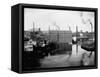 Mills and Smokestacks in Lowell, Massachusetts-null-Framed Stretched Canvas