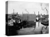 Mills and Smokestacks in Lowell, Massachusetts-null-Stretched Canvas