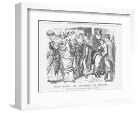 Mills Logic; Or, Franchise for Females, 1867-John Tenniel-Framed Giclee Print