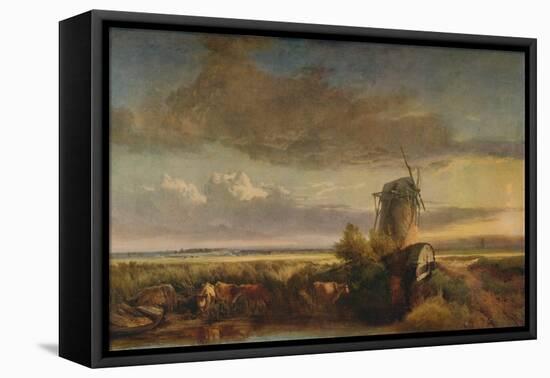 Mills on the Fens, c1853-Henry Bright-Framed Stretched Canvas