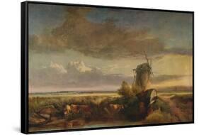 Mills on the Fens, c1853-Henry Bright-Framed Stretched Canvas
