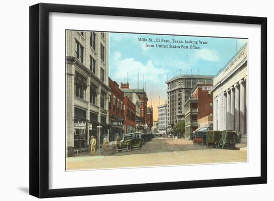 Mills Street, El Paso, Texas-null-Framed Art Print