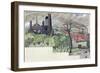 Millworkers Landscape, C.1920-John Northcote Nash-Framed Giclee Print