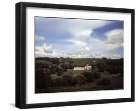 Milton Abbas, Dorset, England Old Benedictine Abbey with 18th Century House Attached-David Scherman-Framed Photographic Print