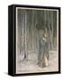 Milton, Comus, Lady Enters-Arthur Rackham-Framed Stretched Canvas