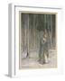 Milton, Comus, Lady Enters-Arthur Rackham-Framed Art Print