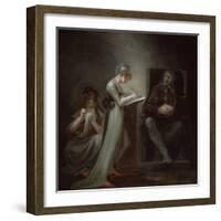 Milton Dictating to His Daughter, 1794-Henry Fuseli-Framed Giclee Print