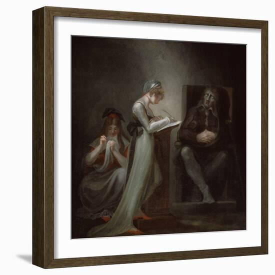 Milton Dictating to His Daughter, 1794-Henry Fuseli-Framed Giclee Print