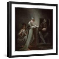 Milton Dictating to His Daughter, 1794-Henry Fuseli-Framed Giclee Print