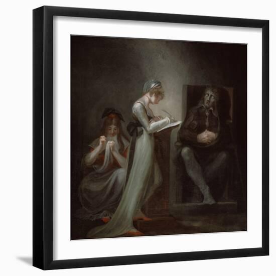 Milton Dictating to His Daughter, 1794-Henry Fuseli-Framed Giclee Print