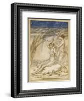 Milton, Sabrina, Nymph-Arthur Rackham-Framed Art Print