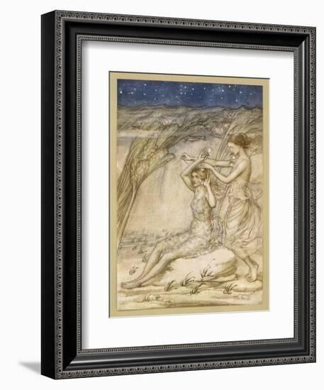 Milton, Sabrina, Nymph-Arthur Rackham-Framed Art Print