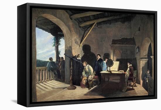 Milton Visiting Galileo-null-Framed Stretched Canvas