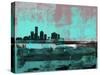 Milwaukee Abstract Skyline II-Emma Moore-Stretched Canvas