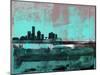 Milwaukee Abstract Skyline II-Emma Moore-Mounted Art Print