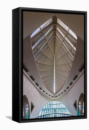 Milwaukee Art Museum Hall-Steve Gadomski-Framed Stretched Canvas