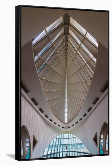 Milwaukee Art Museum Hall-Steve Gadomski-Framed Stretched Canvas