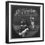 Milwaukee Braves Henry Aaron Batting During Baseball Game-George Silk-Framed Premium Photographic Print