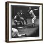 Milwaukee Braves Henry Aaron Batting During Baseball Game-null-Framed Premium Photographic Print