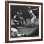 Milwaukee Braves Henry Aaron Batting During Baseball Game-null-Framed Premium Photographic Print