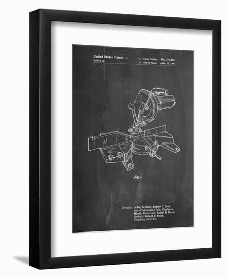 Milwaukee Compound Miter Saw Patent-Cole Borders-Framed Art Print