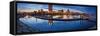 Milwaukee  Panorama.-rudi1976-Framed Stretched Canvas