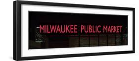 Milwaukee Public Market Neon-Steve Gadomski-Framed Photographic Print