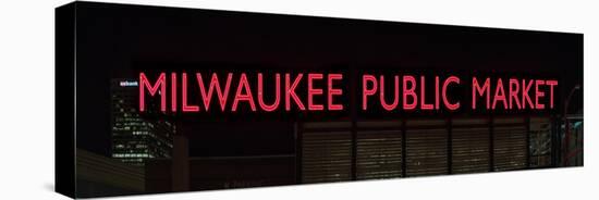 Milwaukee Public Market Neon-Steve Gadomski-Stretched Canvas
