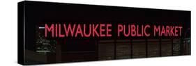Milwaukee Public Market Neon-Steve Gadomski-Stretched Canvas