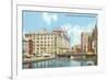 Milwaukee River, Downtown Milwaukee, Wisconsin-null-Framed Art Print