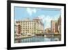 Milwaukee River, Downtown Milwaukee, Wisconsin-null-Framed Art Print