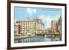 Milwaukee River, Downtown Milwaukee, Wisconsin-null-Framed Premium Giclee Print