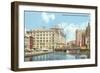 Milwaukee River, Downtown Milwaukee, Wisconsin-null-Framed Art Print